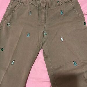 J. Crew Green Chino Pants with Classic Style